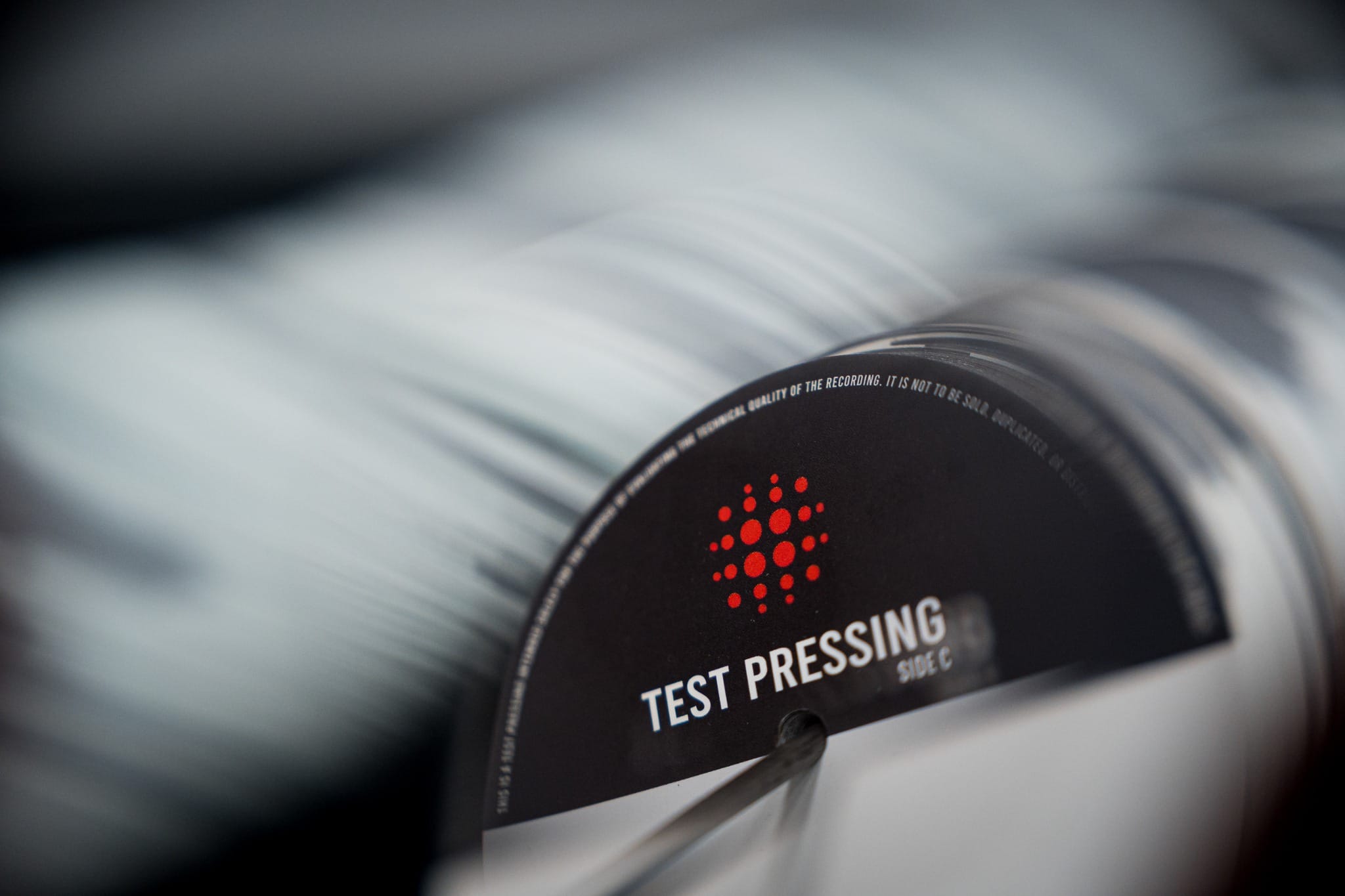 Test Pressing Audiowax identificado antes da produção final